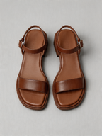 BELVARNÈLeather Block Heel Sandal 2 Colors