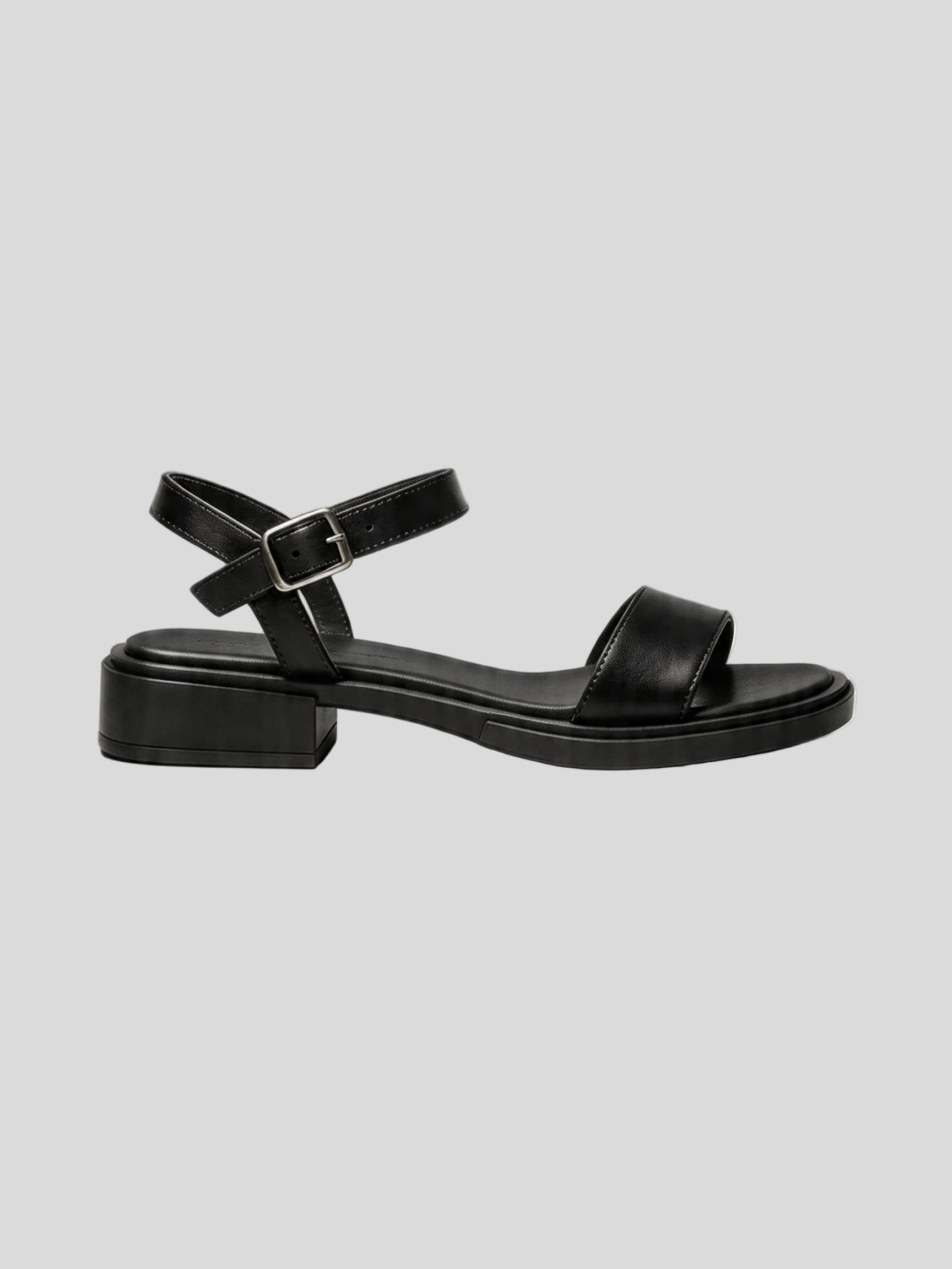BELVARNÈLeather Block Heel Sandal 2 Colors