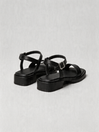 BELVARNÈLeather Block Heel Sandal 2 Colors