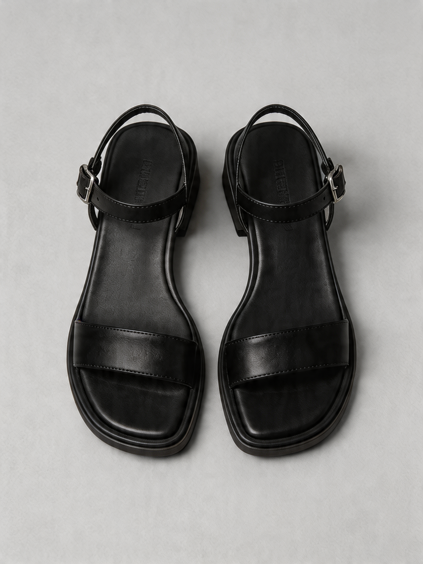 BELVARNÈLeather Block Heel Sandal 2 Colors