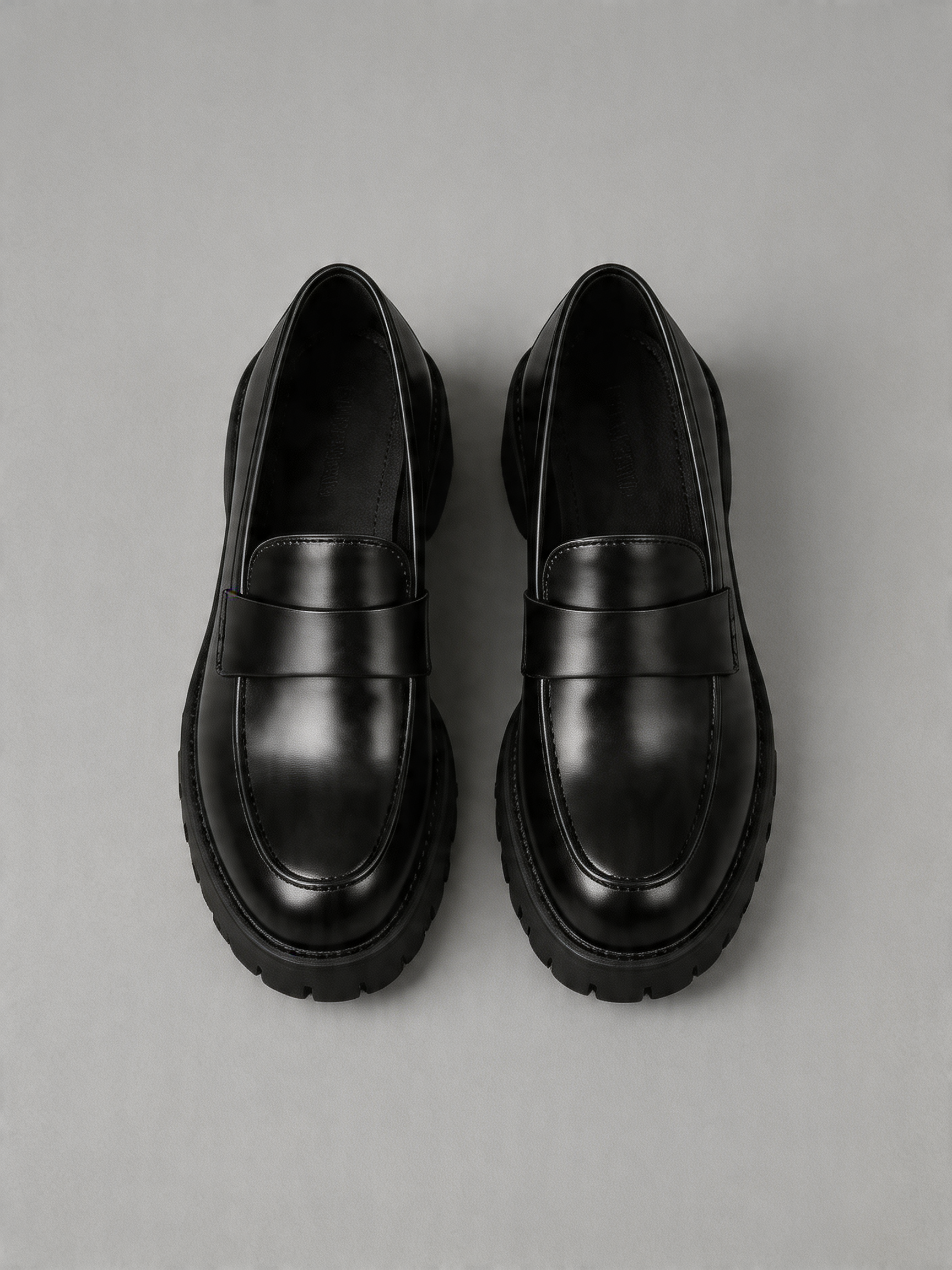 BELVARNÈLeather Platform Loafer Black
