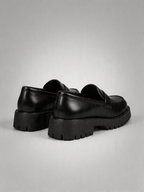 BELVARNÈLeather Platform Loafer Black
