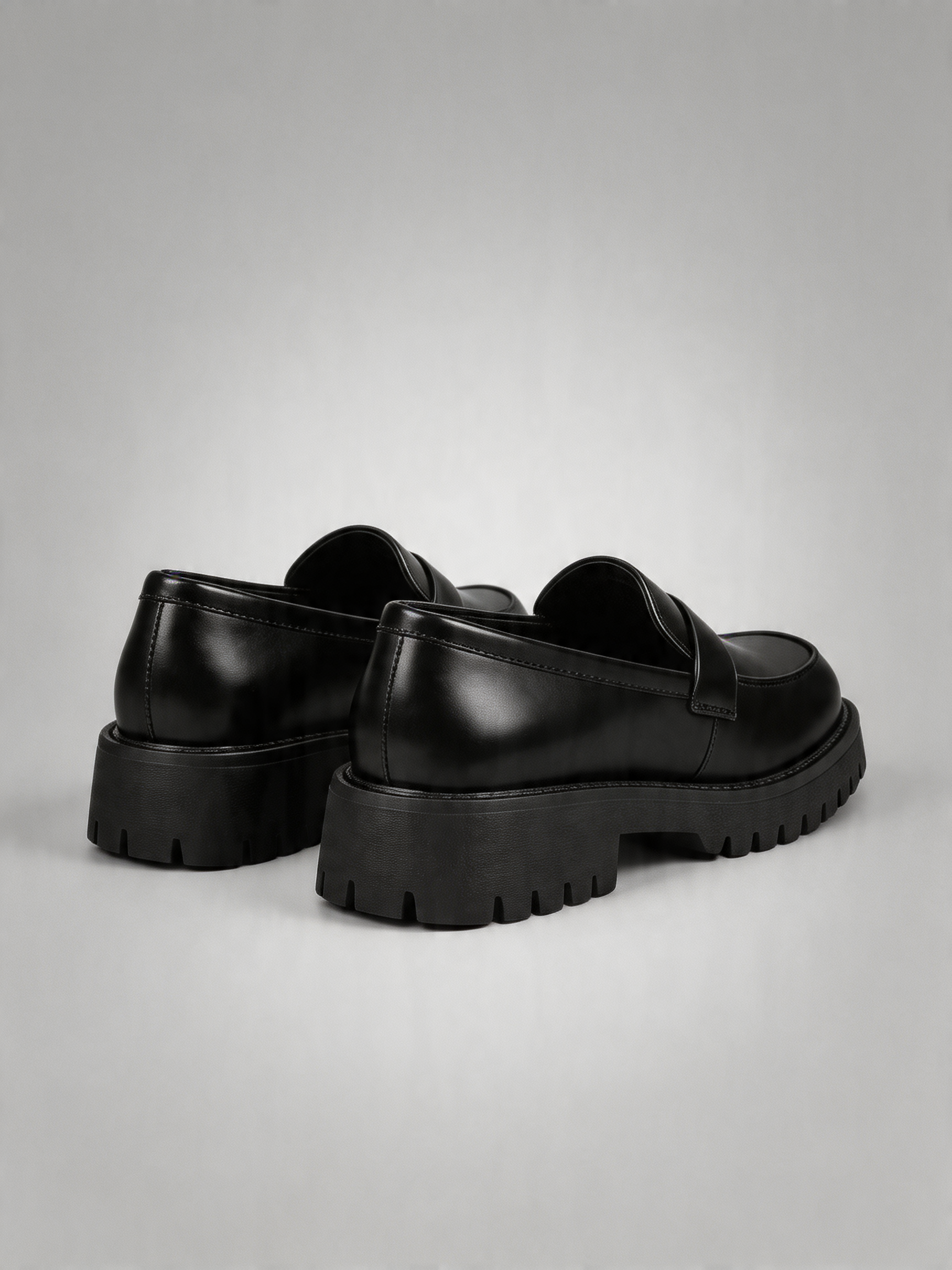 BELVARNÈLeather Platform Loafer Black