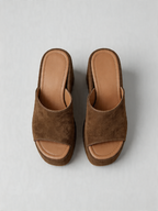 BELVARNÈSuede Platform Wedge Slide