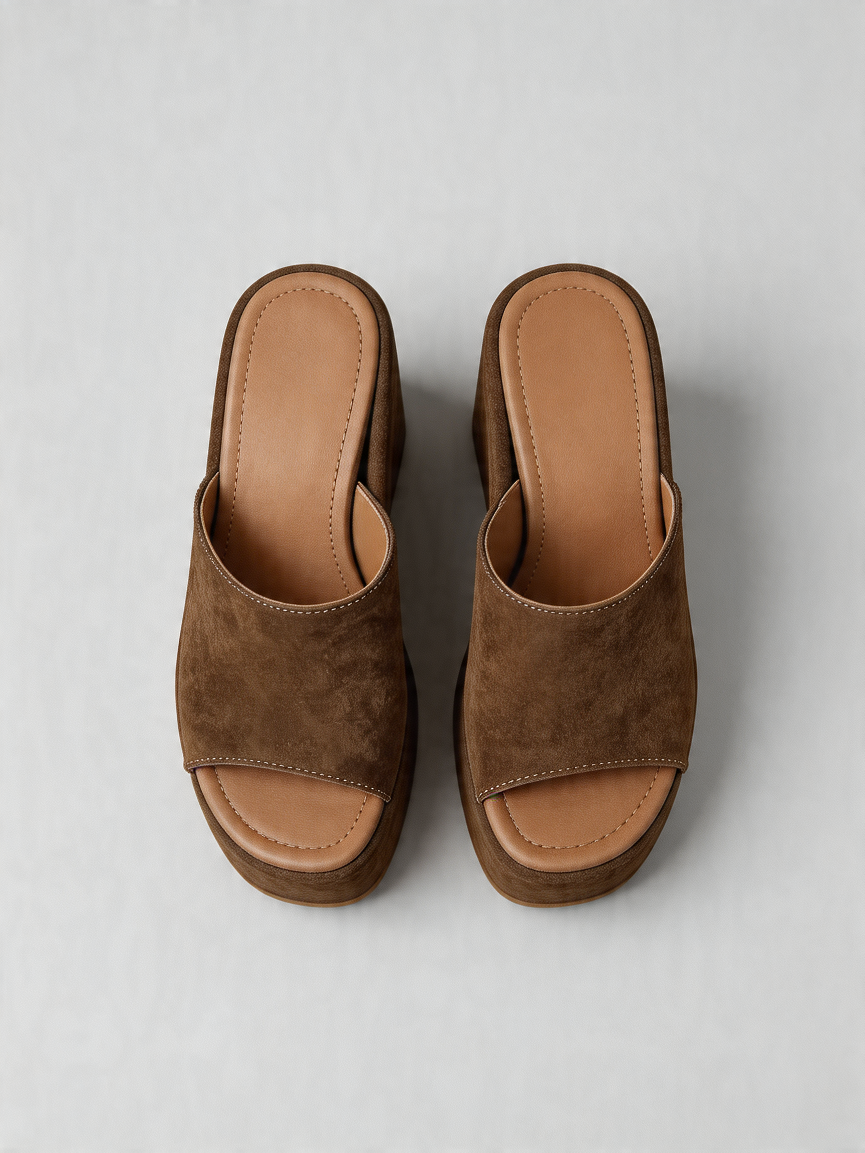 BELVARNÈSuede Platform Wedge Slide