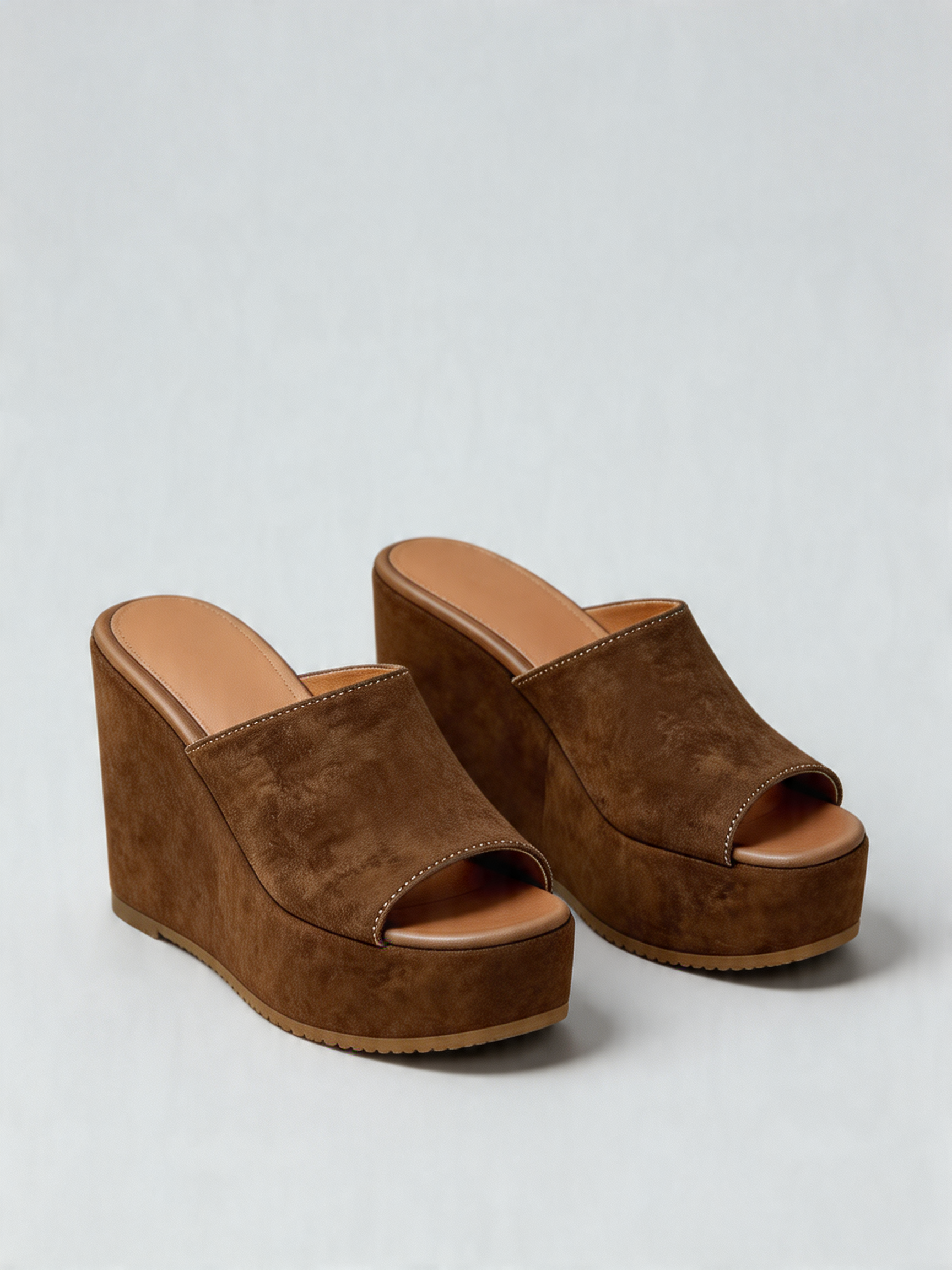 BELVARNÈSuede Platform Wedge Slide